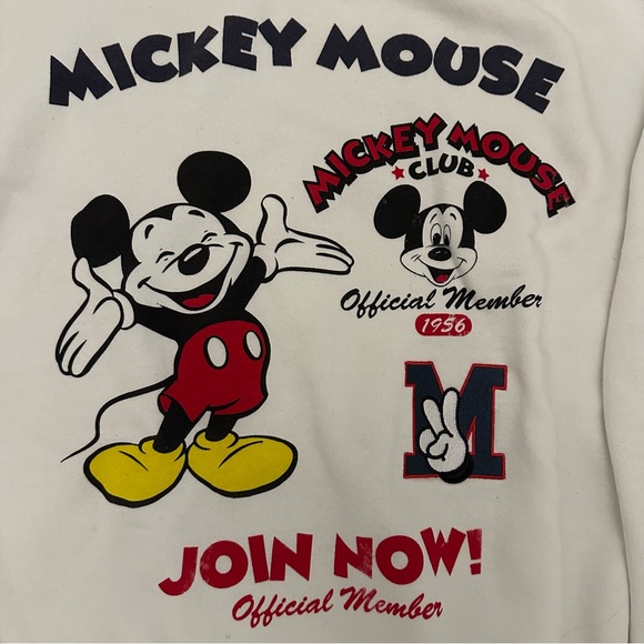 Disney White Mickey Mouse Sweatshirt - Picture 2 of 8